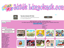 Tablet Screenshot of jateklanyoknak.com